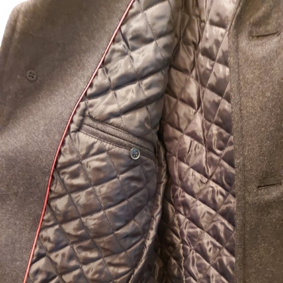 Tommy Hilfiger Wool Melton Walking Coat with Scarf - Picture 4 of 4